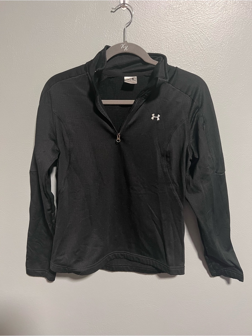 Under Armour Long Sleeve Mock Neck Pullover Baselayer Black Women’s Medium